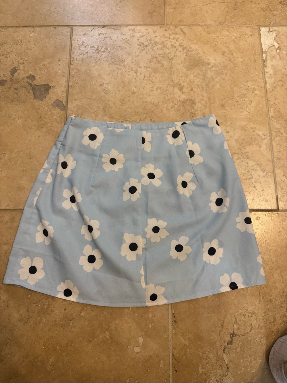 Princess Polly Light Blue Floral Mini Skirt